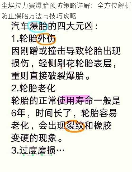 尘埃拉力赛爆胎预防策略详解：全方位解析防止爆胎方法与技巧攻略